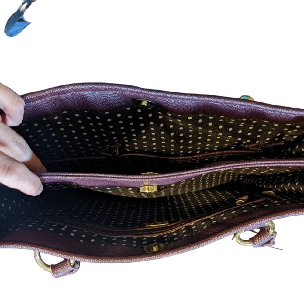 Lulu Guinness Purple Handbag - Picture 3 of 8